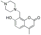 7-HYDROXY-4-METHYL-8-(4-METHYL-PIPERAZIN-1-YLMETHYL)-CHROMEN-2-ONE Struktur