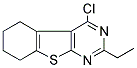 4-CHLORO-2-ETHYL-5,6,7,8-TETRAHYDRO[1]BENZOTHIENO[2,3-D]PYRIMIDINE Struktur