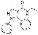 N-ETHYL-1,5-DIPHENYL-1H-PYRAZOLE-4-CARBOXAMIDE Struktur