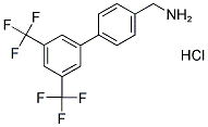 [4-[3,5-BIS(TRIFLUOROMETHYL)PHENYL]PHENYL]METHYLAMINE HYDROCHLORIDE Struktur