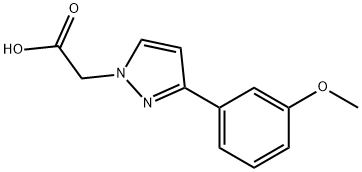 [3-(3-METHOXY-PHENYL)-PYRAZOL-1-YL]-ACETIC ACID Struktur