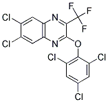 6,7-DICHLORO-2-(2,4,6-TRICHLOROPHENOXY)-3-(TRIFLUOROMETHYL)QUINOXALINE Struktur