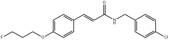 (E)-N-(4-CHLOROBENZYL)-3-[4-(3-FLUOROPROPOXY)PHENYL]-2-PROPENAMIDE Struktur