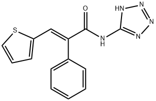 (E)-2-PHENYL-N-(1H-1,2,3,4-TETRAAZOL-5-YL)-3-(2-THIENYL)-2-PROPENAMIDE Struktur