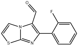 6-(2-FLUOROPHENYL)IMIDAZO[2,1-B][1,3]THIAZOLE-5-CARBALDEHYDE Struktur