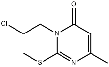 3-(2-CHLOROETHYL)-6-METHYL-2-(METHYLSULFANYL)-4(3H)-PYRIMIDINONE Struktur