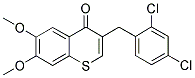 3-(2,4-DICHLOROBENZYL)-6,7-DIMETHOXY-4H-THIOCHROMEN-4-ONE Struktur