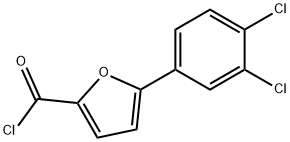 5-(3,4-DICHLORO-PHENYL)-FURAN-2-CARBONYL CHLORIDE Struktur