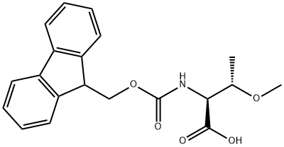 FMOC-(2S,3S)-2-AMINO-3-METHOXYBUTANOIC ACID Struktur