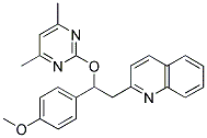 2-[2-((4,6-DIMETHYLPYRIMIDIN-2-YL)OXY)-2-(4-METHOXYPHENYL)ETHYL]QUINOLINE Struktur