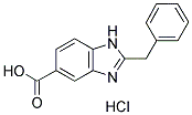 2-BENZYL-1 H-BENZOIMIDAZOLE-5-CARBOXYLIC ACID HYDROCHLORIDE Struktur