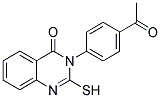 3-(4-ACETYL-PHENYL)-2-MERCAPTO-3H-QUINAZOLIN-4-ONE Struktur