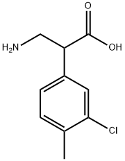 3-(3-CHLORO-4-METHYLPHENYL)-BETA-ALANINE Struktur