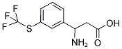 3-AMINO-3-(3-TRIFLUOROMETHYLSULFANYL-PHENYL)-PROPIONIC ACID Struktur