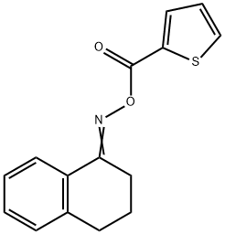 2-(([3,4-DIHYDRO-1(2H)-NAPHTHALENYLIDENAMINO]OXY)CARBONYL)THIOPHENE Struktur