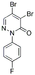 4,5-DIBROMO-2-(4-FLUOROPHENYL)-3(2H)-PYRIDAZINONE Struktur