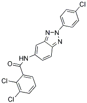 2,3-DICHLORO-N-[2-(4-CHLOROPHENYL)-2H-1,2,3-BENZOTRIAZOL-5-YL]BENZAMIDE Struktur