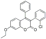 3(2'-CHLOROPHENYL)-7-ETHOXY-4-PHENYLCOUMARIN Struktur