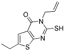 3-ALLYL-6-ETHYL-2-MERCAPTO-3H-THIENO[2,3-D]PYRIMIDIN-4-ONE Struktur