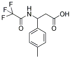 3-(4-METHYLPHENYL)-3-[(2,2,2-TRIFLUOROACETYL)AMINO]PROPANOIC ACID Struktur