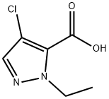 4-CHLORO-2-ETHYL-2H-PYRAZOLE-3-CARBOXYLIC ACID Struktur