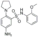 5-AMINO-N-(2-METHOXY-PHENYL)-2-PYRROLIDIN-1-YL-BENZENESULFONAMIDE Struktur