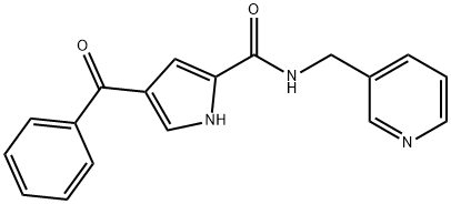 4-BENZOYL-N-(3-PYRIDINYLMETHYL)-1H-PYRROLE-2-CARBOXAMIDE Struktur