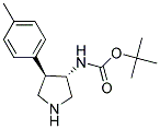 (4-(4-METHYLPHENYL)PYRROLIDIN-3-YL)CARBAMIC ACID TERT-BUTYL ESTER Struktur