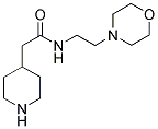 N-(2-(4-MORPHOLINO)ETHYL)-4-PIPERIDINOACETAMIDE Struktur