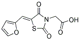 (5-FURAN-2-YLMETHYLENE-2,4-DIOXO-THIAZOLIDIN-3-YL)-ACETIC ACID Struktur