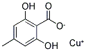 2,6-DIHYDROXY-4-METHYLBENZOIC ACID COPPER SALT Struktur