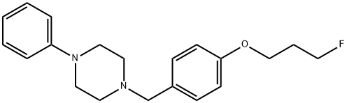 1-[4-(3-FLUOROPROPOXY)BENZYL]-4-PHENYLPIPERAZINE Struktur