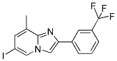 6-IODO-8-METHYL-2-[3-(TRIFLUOROMETHYL)PHENYL]IMIDAZO[1,2-A]PYRIDINE Struktur