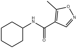 N-CYCLOHEXYL-5-METHYL-4-ISOXAZOLECARBOXAMIDE Struktur