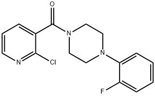 2-CHLORO(3-PYRIDYL) 4-(2-FLUOROPHENYL)PIPERAZINYL KETONE Struktur