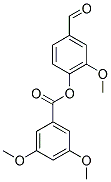 3,5-DIMETHOXY-BENZOIC ACID 4-FORMYL-2-METHOXY-PHENYL ESTER Struktur