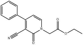 ETHYL 2-[3-CYANO-2-OXO-4-PHENYL-1(2H)-PYRIDINYL]ACETATE Struktur