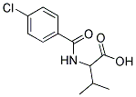 2-(4-CHLORO-BENZOYLAMINO)-3-METHYL-BUTYRIC ACID Struktur