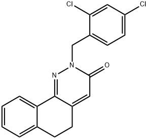 2-(2,4-DICHLOROBENZYL)-5,6-DIHYDROBENZO[H]CINNOLIN-3(2H)-ONE Struktur