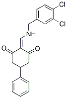 2-{[(3,4-DICHLOROBENZYL)AMINO]METHYLENE}-5-PHENYLCYCLOHEXANE-1,3-DIONE Struktur