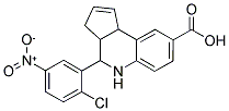 4-(2-CHLORO-5-NITROPHENYL)-3A,4,5,9B-TETRAHYDRO-3H-CYCLOPENTA [C]QUINOLINE-8-CARBOXYLIC ACID Struktur