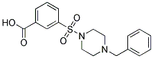 3-(4-BENZYL-PIPERAZINE-1-SULFONYL)-BENZOIC ACID Struktur