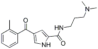 N-[3-(DIMETHYLAMINO)PROPYL]-4-(2-METHYLBENZOYL)-1H-PYRROLE-2-CARBOXAMIDE Struktur