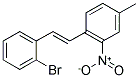 1-[2-(2-BROMOPHENYL)VINYL]-4-METHYL-2-NITROBENZENE Struktur