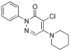 4-CHLORO-2-PHENYL-5-PIPERIDINOPYRIDAZIN-3(2H)-ONE Struktur