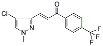 3-(4-CHLORO-1-METHYL-1H-PYRAZOL-3-YL)-1-[4-(TRIFLUOROMETHYL)PHENYL]PROP-2-EN-1-ONE Struktur