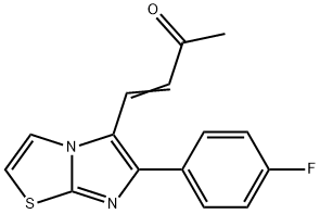 (E)-4-[6-(4-FLUOROPHENYL)IMIDAZO[2,1-B][1,3]THIAZOL-5-YL]-3-BUTEN-2-ONE Struktur