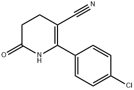 2-(4-CHLOROPHENYL)-6-OXO-1,4,5,6-TETRAHYDRO-3-PYRIDINECARBONITRILE Struktur