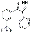 2-[3-(3-(TRIFLUOROMETHYL)PHENYL)-1H-PYRAZOL-4-YL]PYRAZINE Struktur