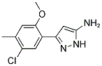 3-(5-CHLORO-2-METHOXY-4-METHYLPHENYL)-1H-PYRAZOL-5-AMINE Struktur